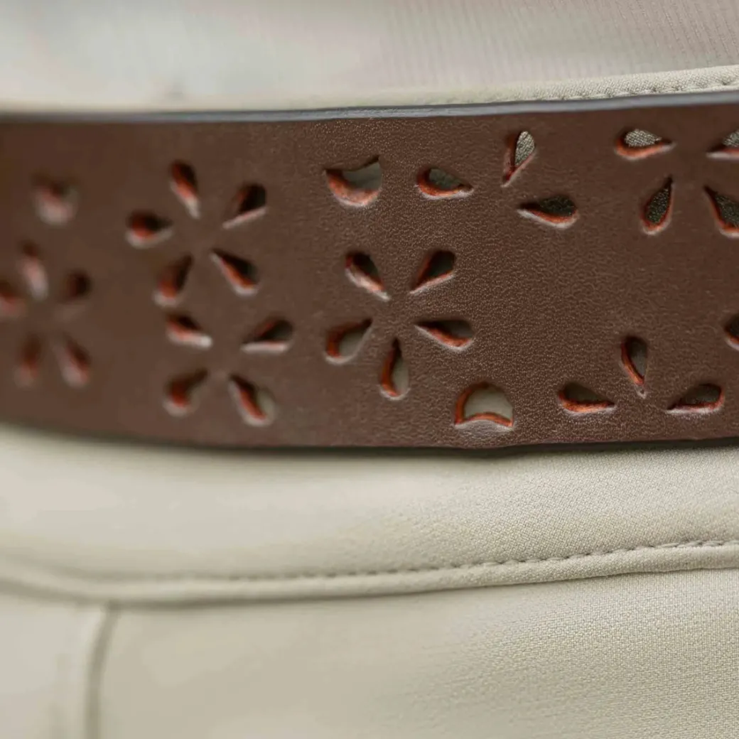 Equinavia Emmi Flowers Leather Belt