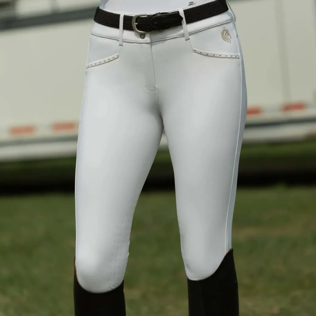 Equinavia Victoria KP Breeches | White/Pearl