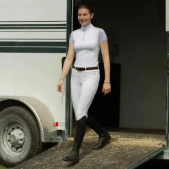 Equinavia Victoria KP Breeches | White/Pearl