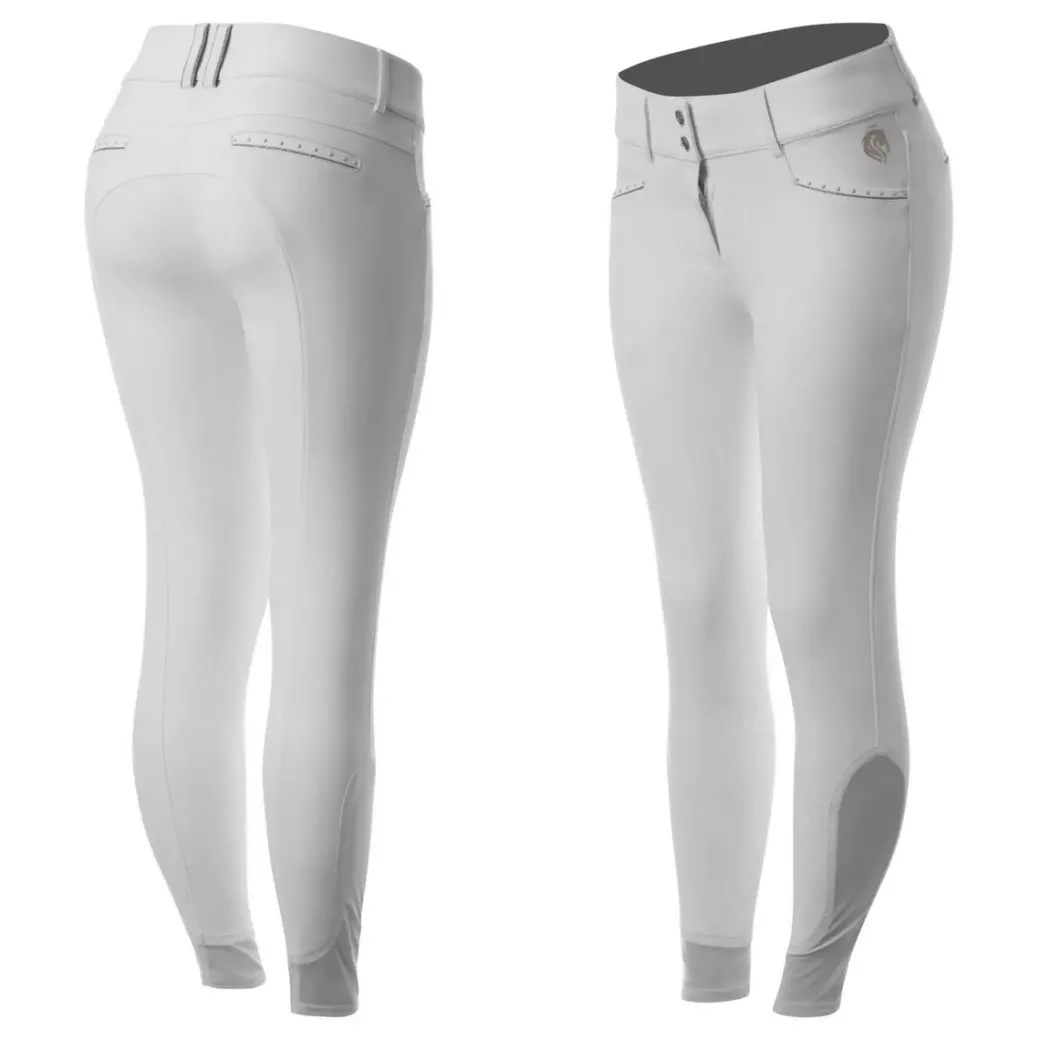 Equinavia Victoria KP Breeches | White/Pearl