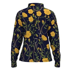 Espoir Floral Stirrups Loose Fit Button Shirt