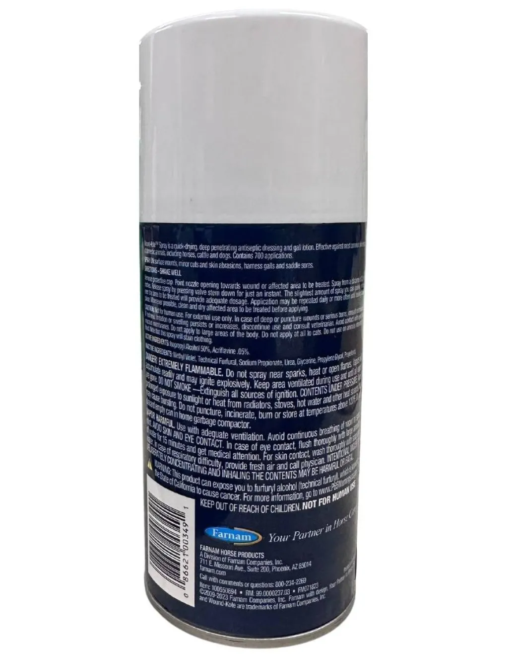 Farnam Wound-Kote Blue Lotion Spray 7oz