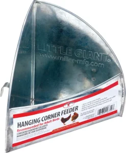 Galvanized Hanging Corner Poultry Feeder