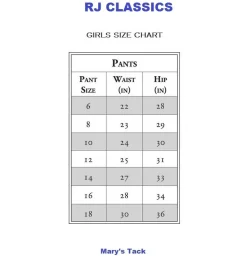 Girls RJ Classics Avery Knee Patch Breeches