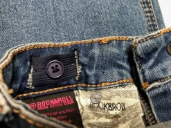 Girls Rock & Roll Denim Boot Stitch Stretch Jeans