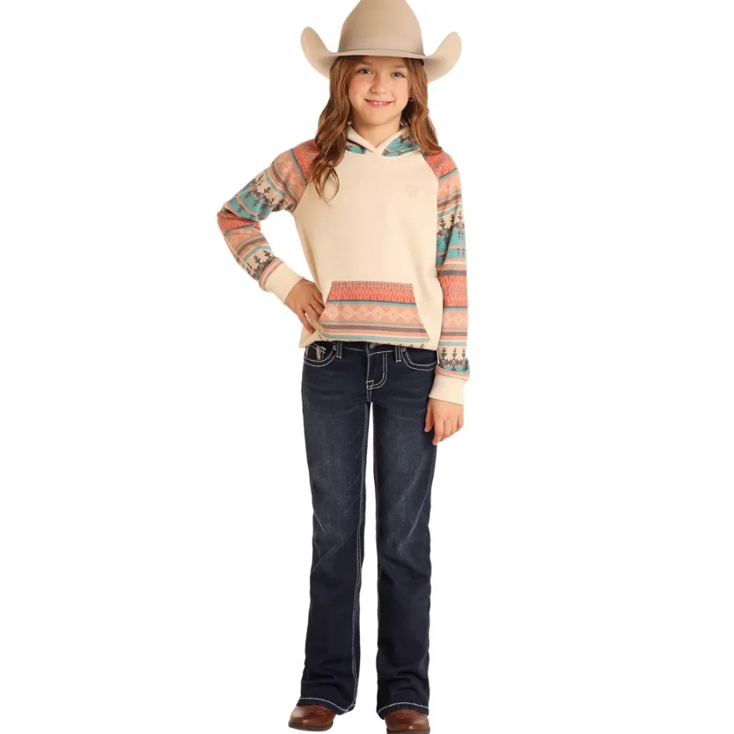 Girls Rock & Roll Denim Horse/Horseshoe Jeans