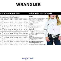 Girls' Wrangler Western Fleece 1/2 Snap Pullover