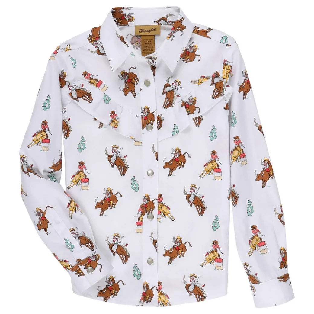 Girls Wrangler Western Riding Shirt