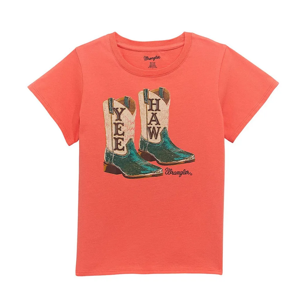 Girls' Wrangler Yee Haw Boots Tee