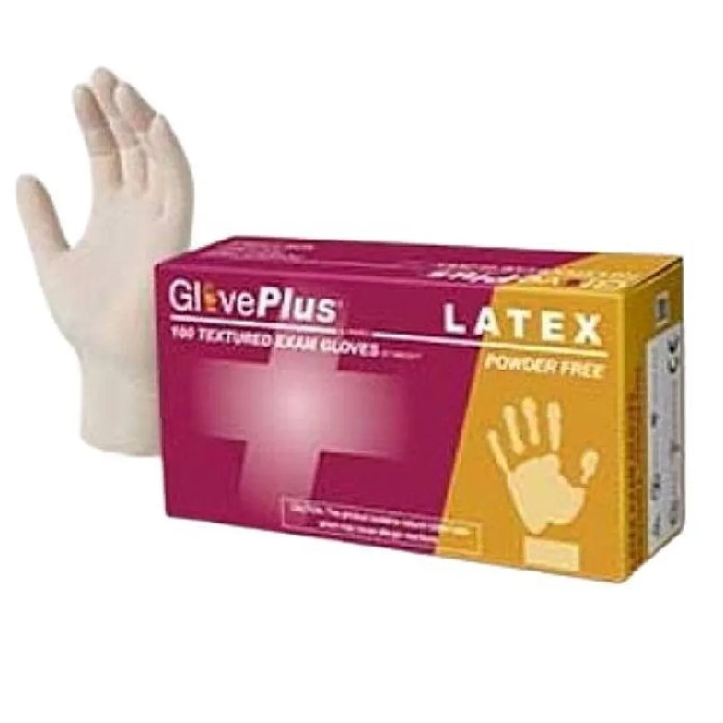 GlovePlus Powder Free Latex Exam Gloves