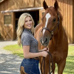 Goode Rider Ideal SS Show Shirt | Safari Hearts