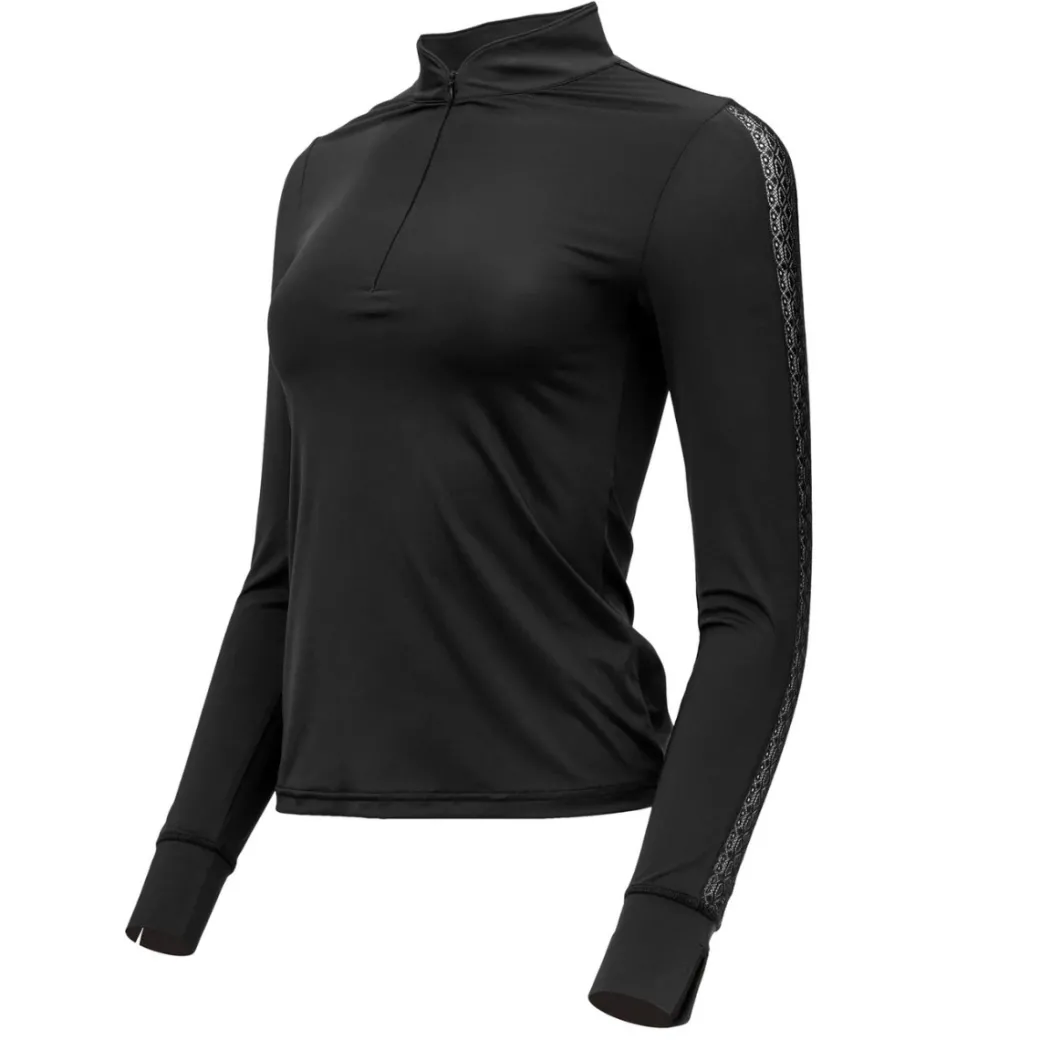 Halter Ego Annabelle Lace LS Riding Top