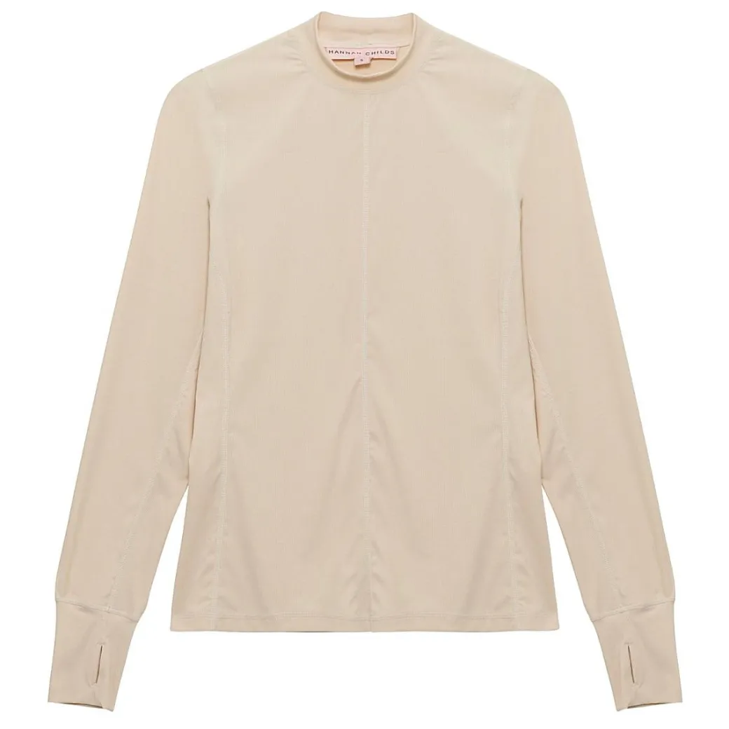 Hannah Childs Cameron Rib Mock Neck Performance Top