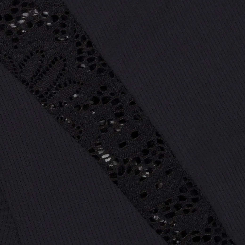 Hannah Childs Farrah Lace Turtleneck Training Top