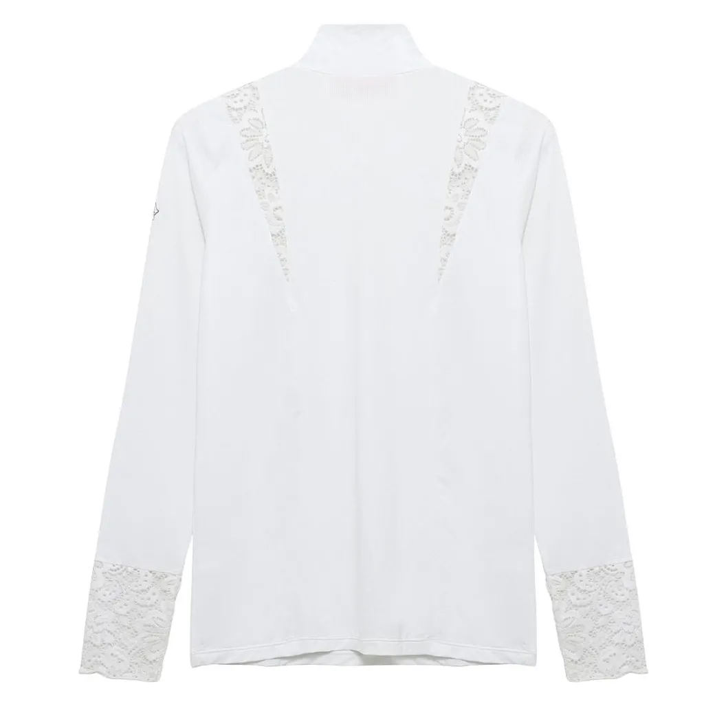 Hannah Childs Farrah Lace Turtleneck Training Top