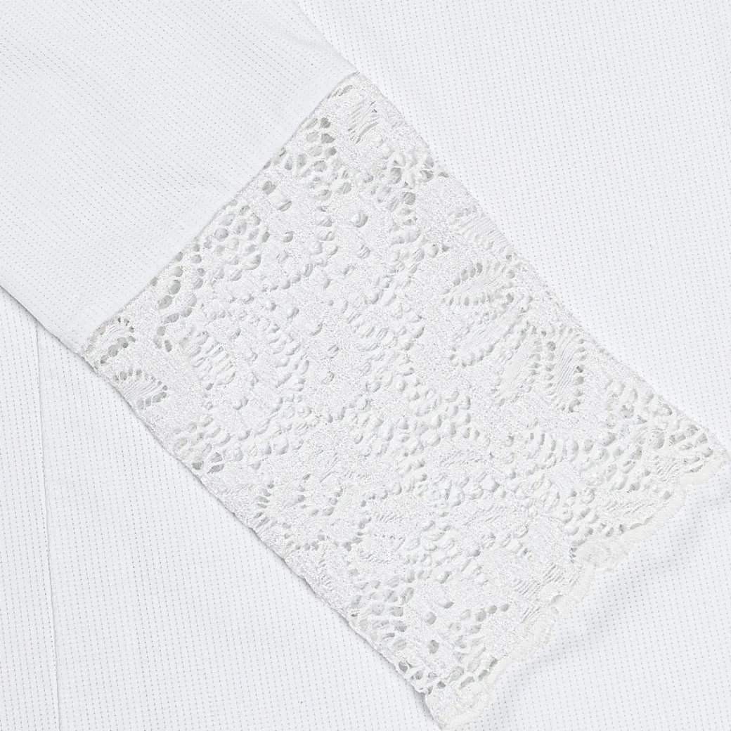 Hannah Childs Farrah Lace Turtleneck Training Top