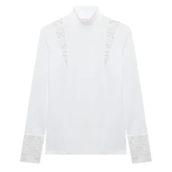 Hannah Childs Farrah Lace Turtleneck Training Top