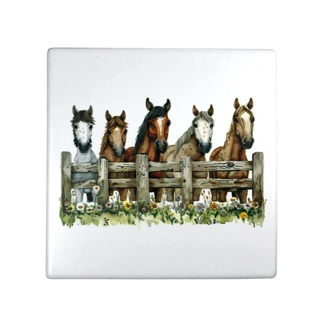 Horses Ceramic Coasters
