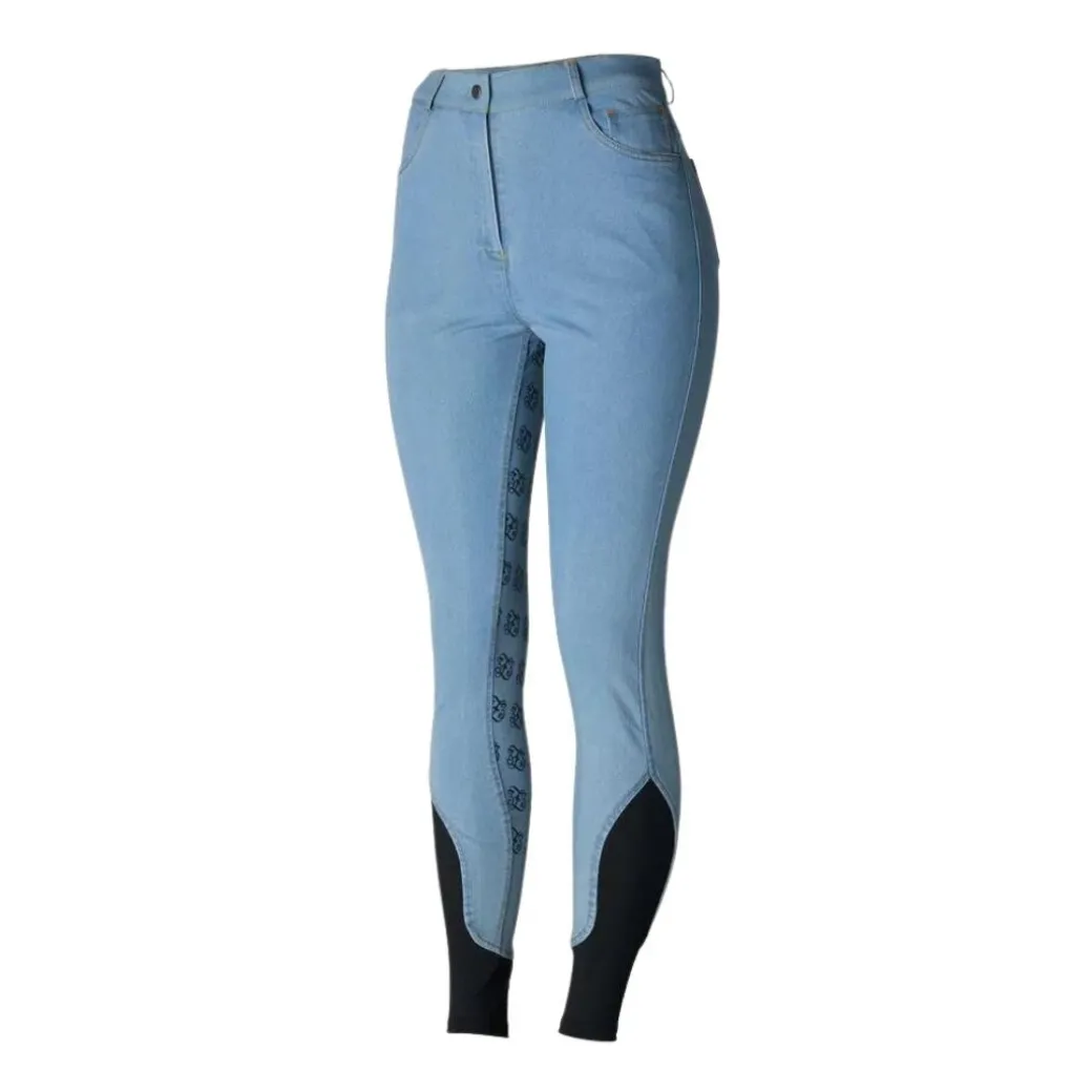 Horze Jessie Denim Full Grip Breeches