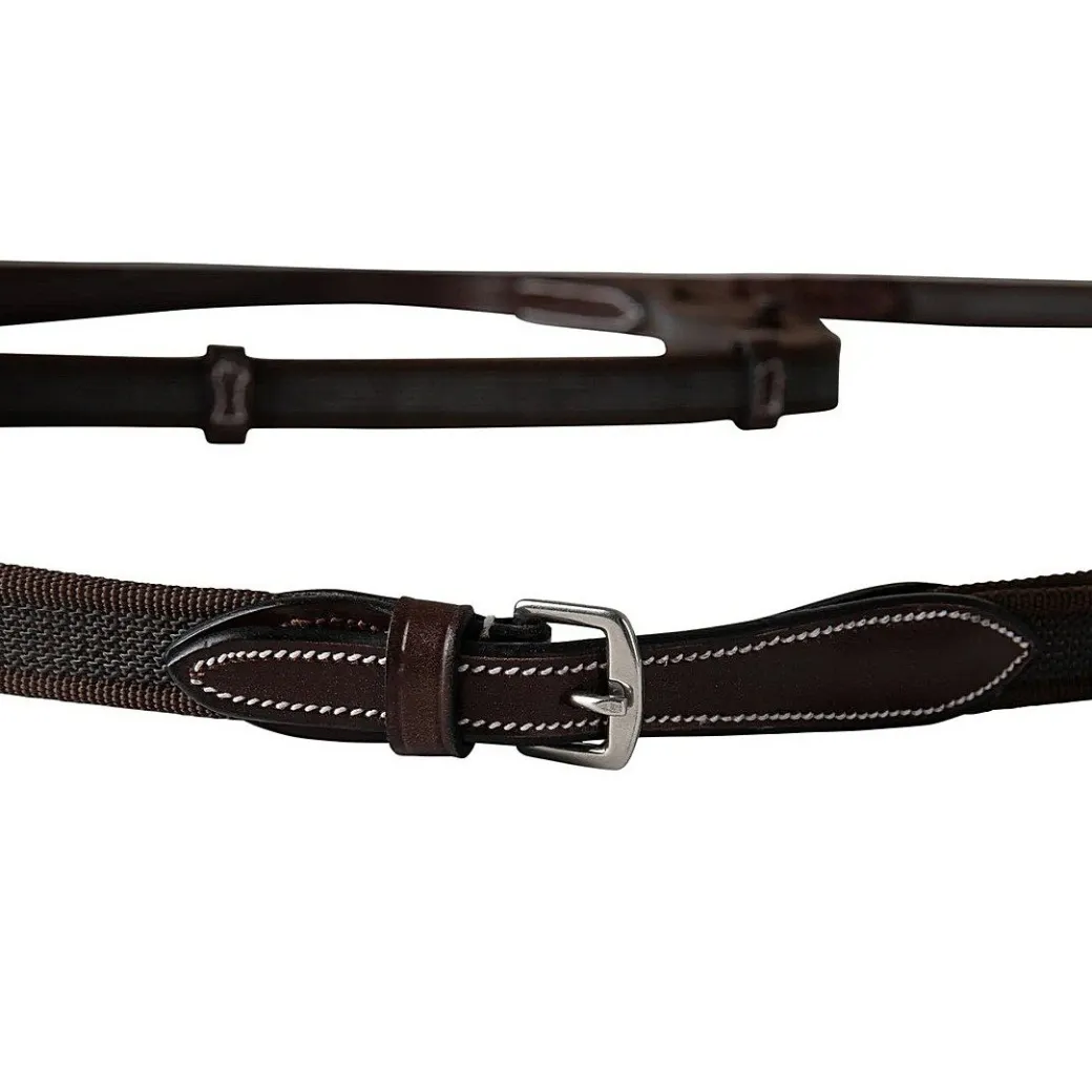 Huntley Equestrian Double Layer Web Grip Reins