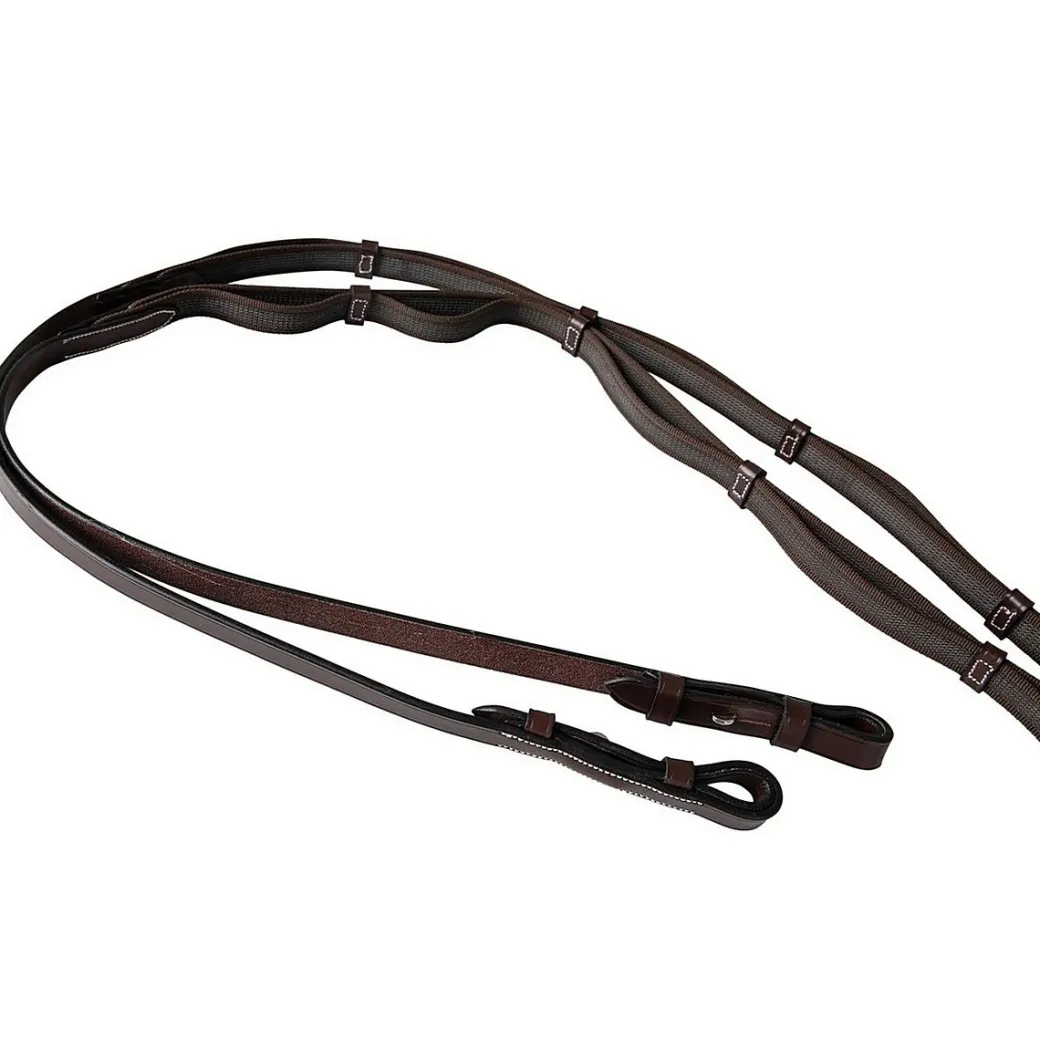 Huntley Equestrian Double Layer Web Grip Reins