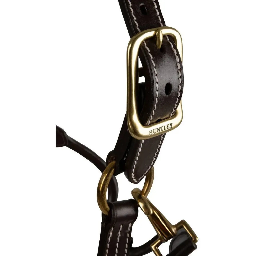 Huntley Fancy Stitch Padded Leather Halter
