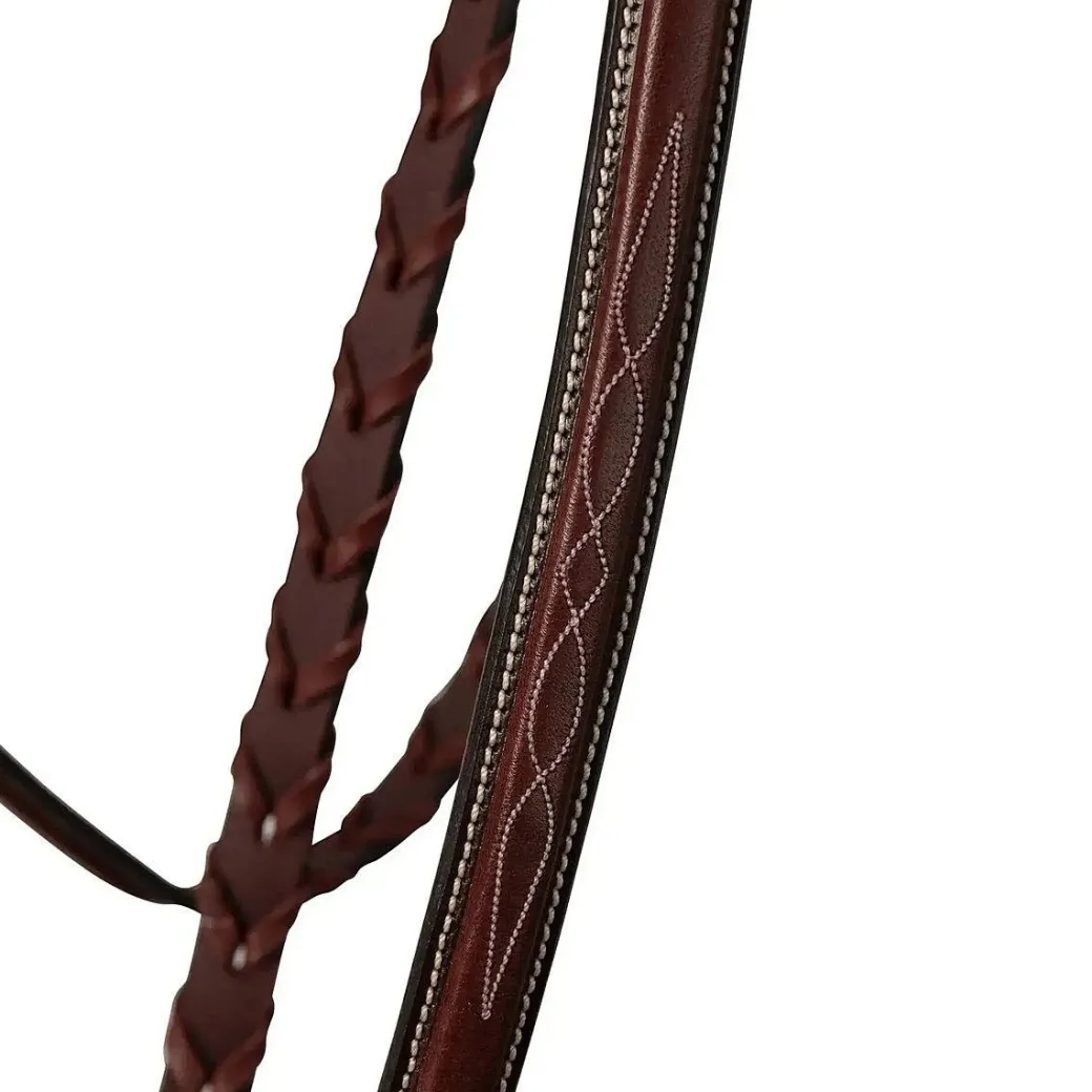Huntley Fancy Stitch Schooling Hunter Bridle