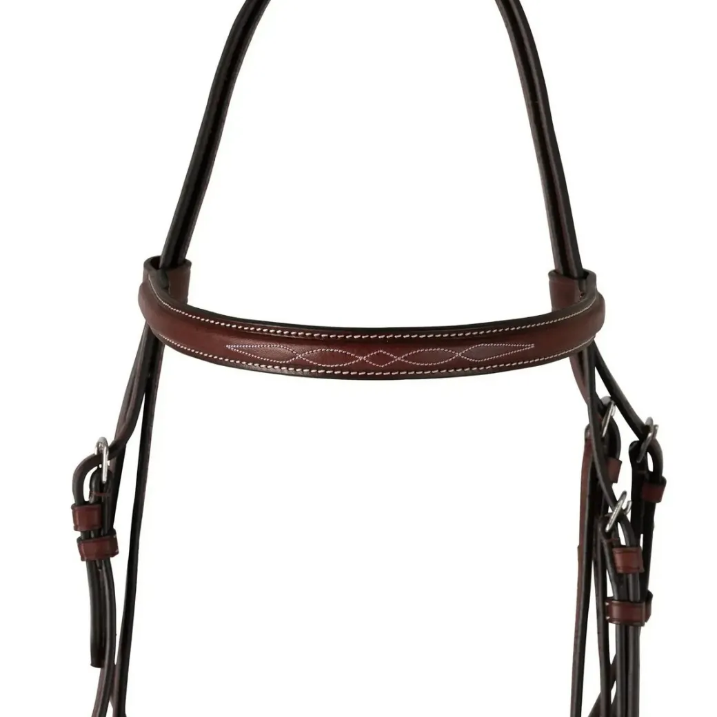 Huntley Fancy Stitch Schooling Hunter Bridle