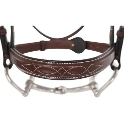 Huntley Fancy Stitch Square Raised Noseband 1"