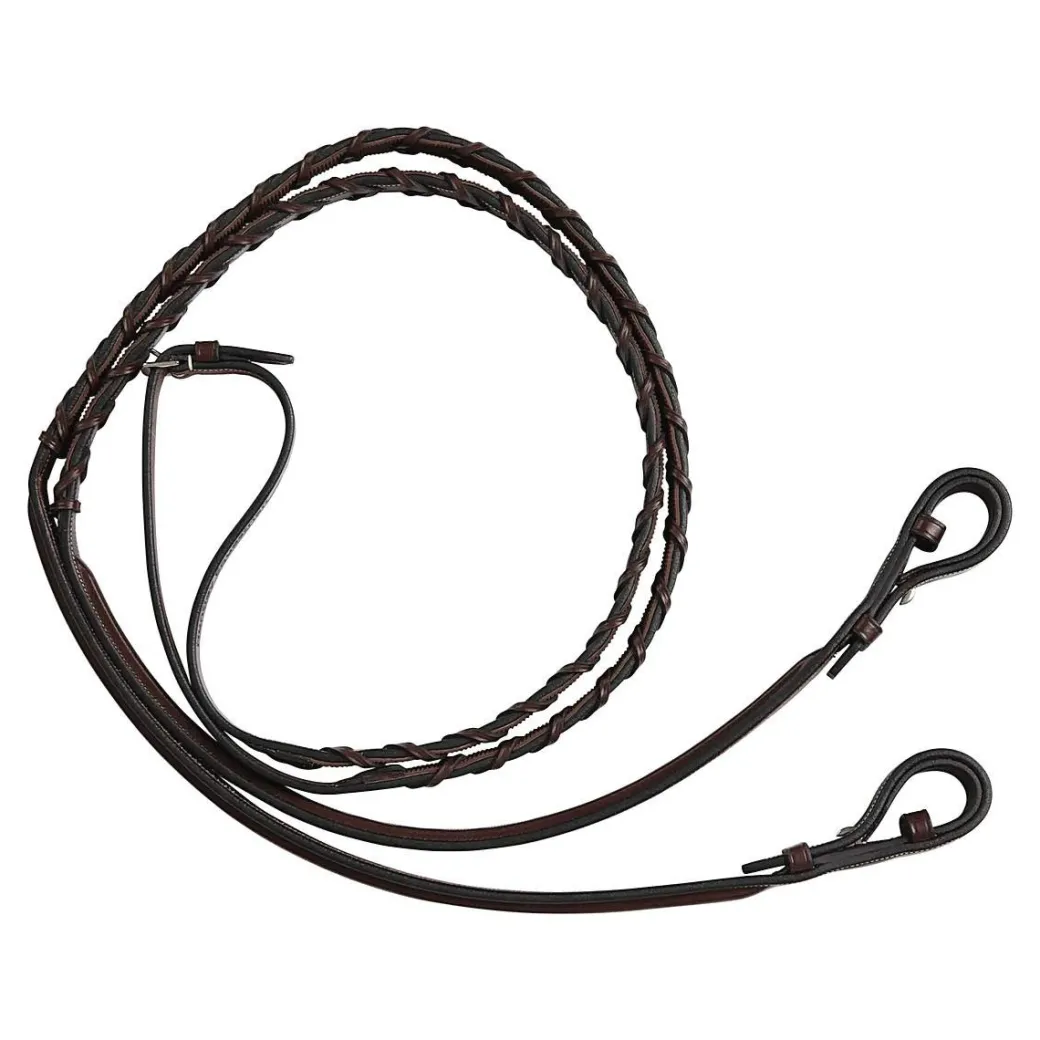 Huntley Fancy Stitch SR Rubber Lined Laced Reins