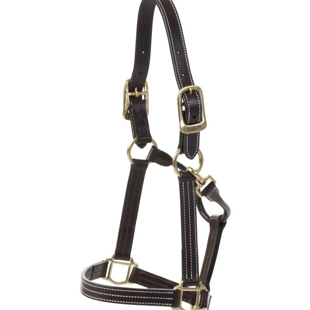 Huntley Triple Stitch Leather Halter