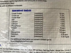 Integrity Low Starch Adult/Senior - No Molasses