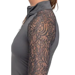 Kastel Denmark Floral Lace Raglan Sleeve Shirt