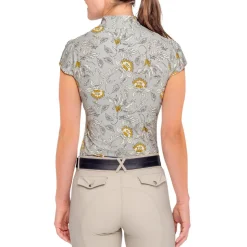 Kastel Denmark Vintage Jacobean Cap Sleeve Shirt