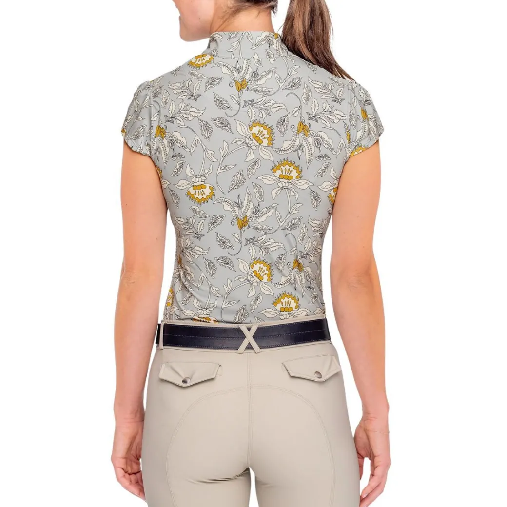 Kastel Denmark Vintage Jacobean Cap Sleeve Shirt