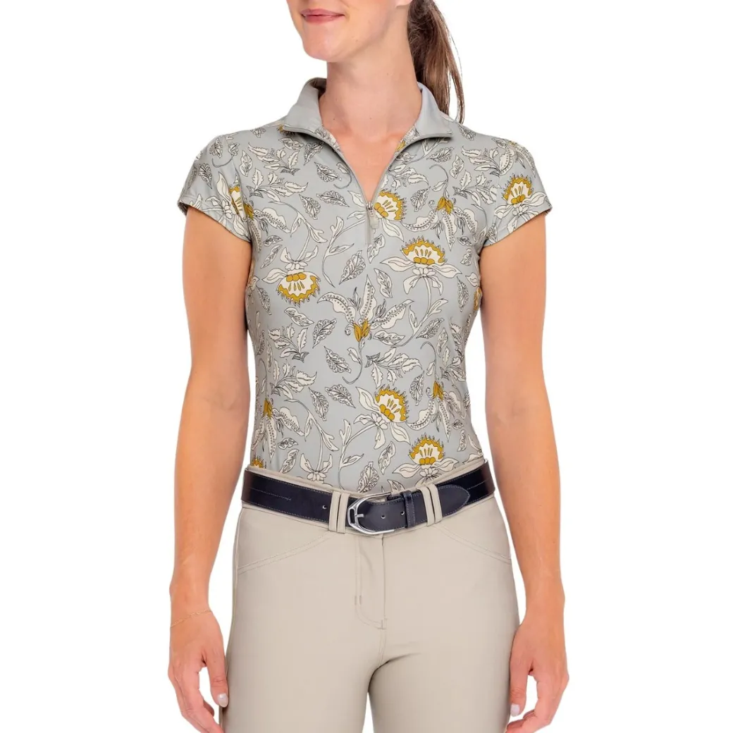 Kastel Denmark Vintage Jacobean Cap Sleeve Shirt