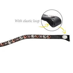 Kavalkade Burgundy Elastic Loop Browband