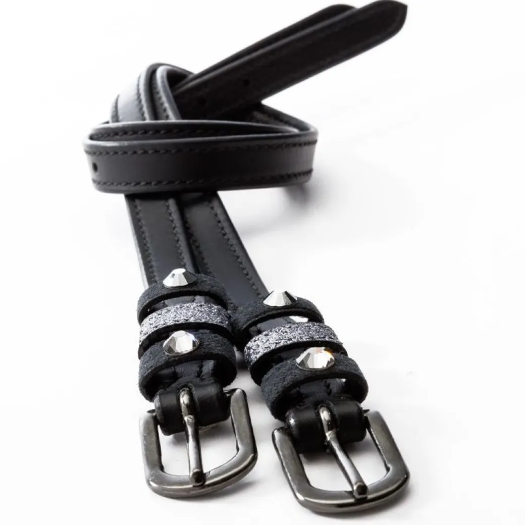 Kavalkade Crystal Leather Spur Straps