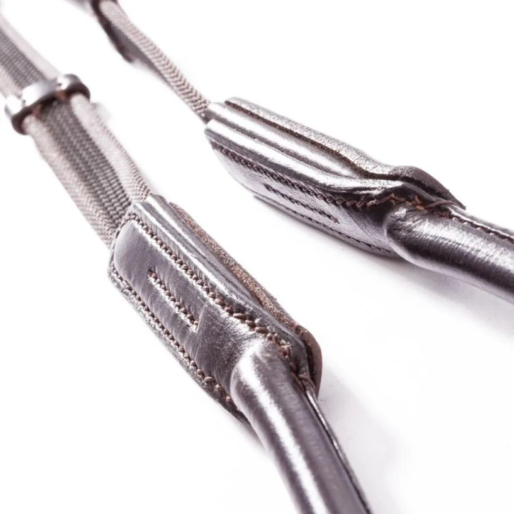 Kavalkade Rolled Rubberized Reins with Stops