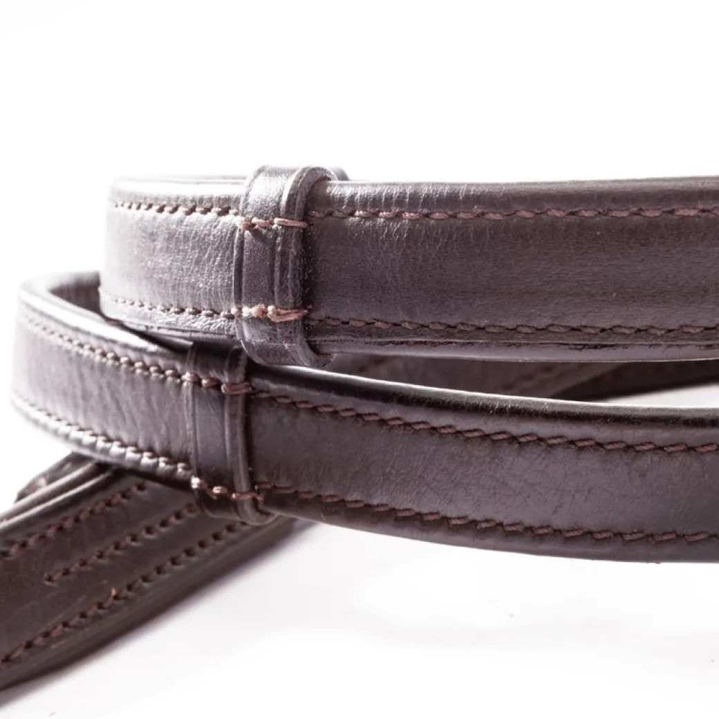 Kavalkade Rolled Softleather Reins with Stops