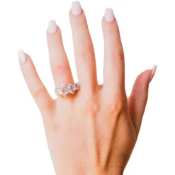 Kelly Herd Three Stone Horseshoe Ring