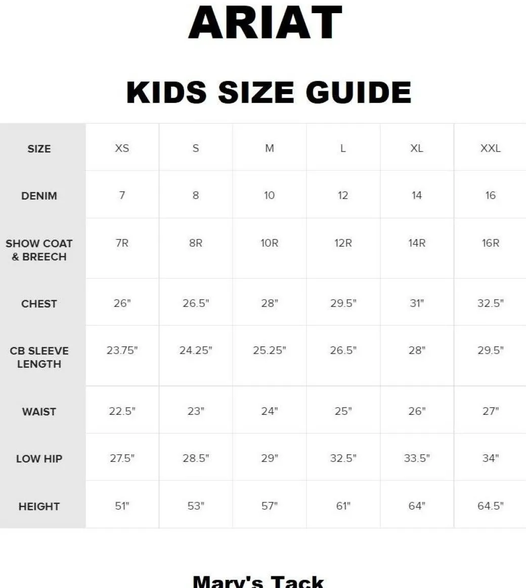 Kids Ariat Sunstopper 3.0 LS Show Shirt