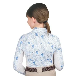 Kids Ovation Mosaic Floral 1/4 Zip Sun Shirt