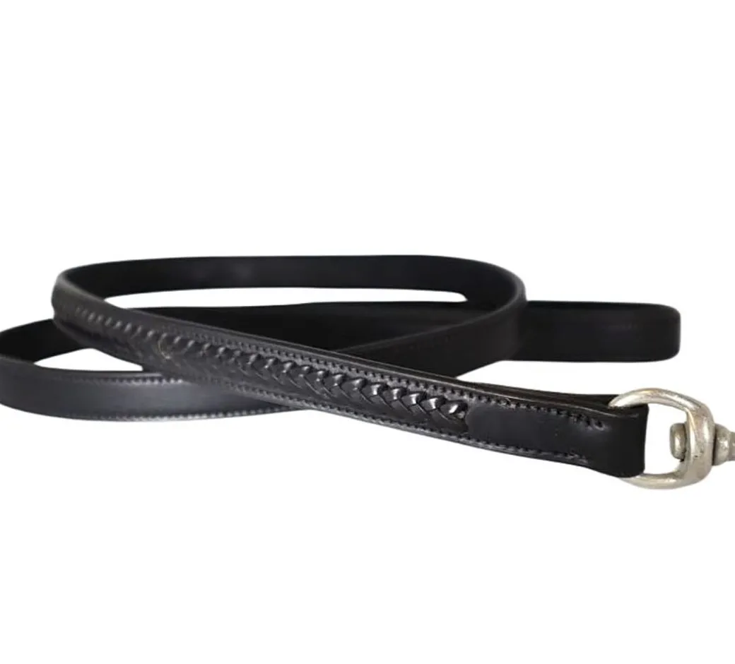 KL Select Braided Leather Dog Leash