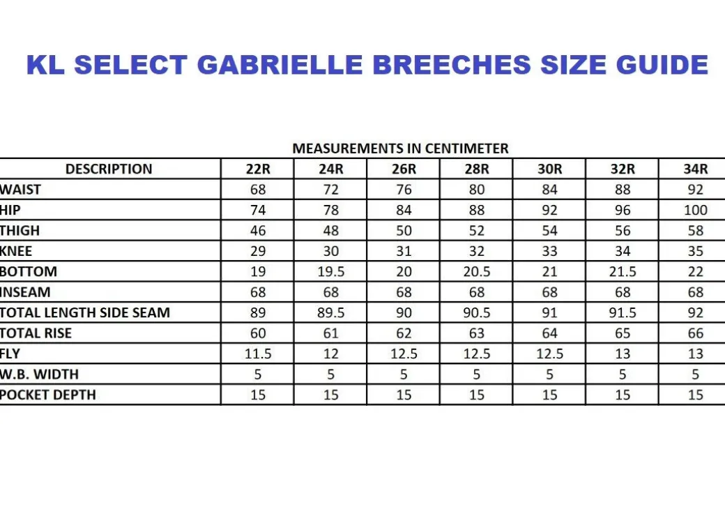 KL Select Gabrielle Full Seat Breeches