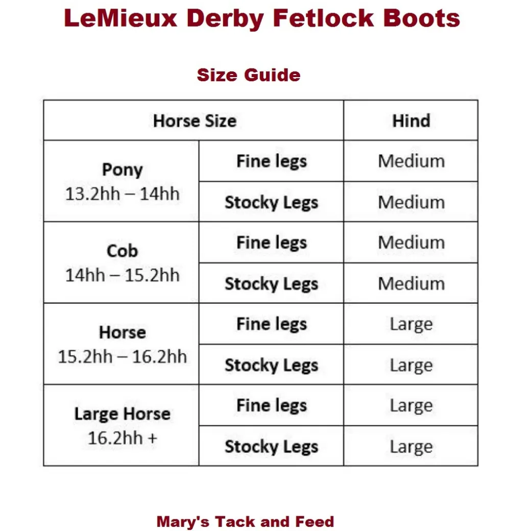 LeMieux Derby Fetlock Boots
