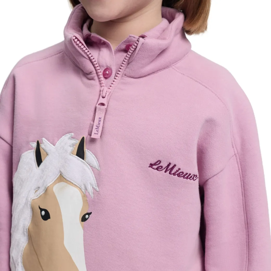 LeMieux Mini Quinn 1/4 Zip Sweat | Fondant