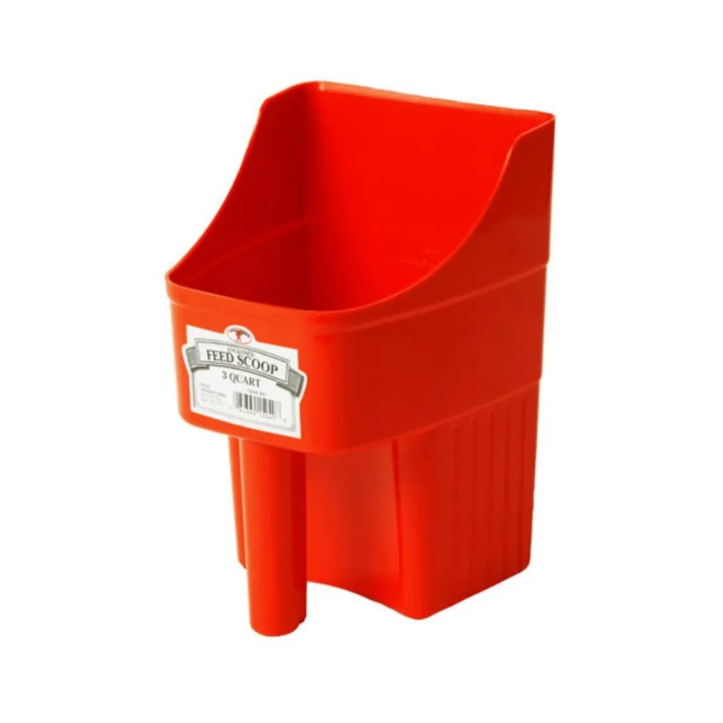 Little Giant 3 Quart Enclosed Plastic Feed Scoop