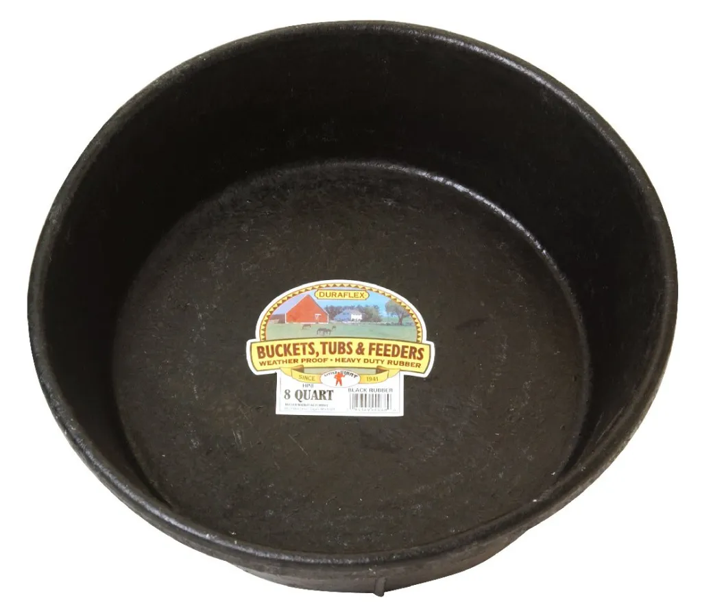 Little Giant 8 Quart Rubber Feed Pan