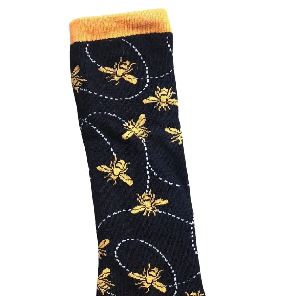 Mackey Bee Mine Socks Tall and Crew